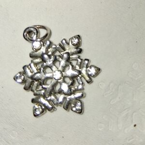 Silvertone Snowflake Charm